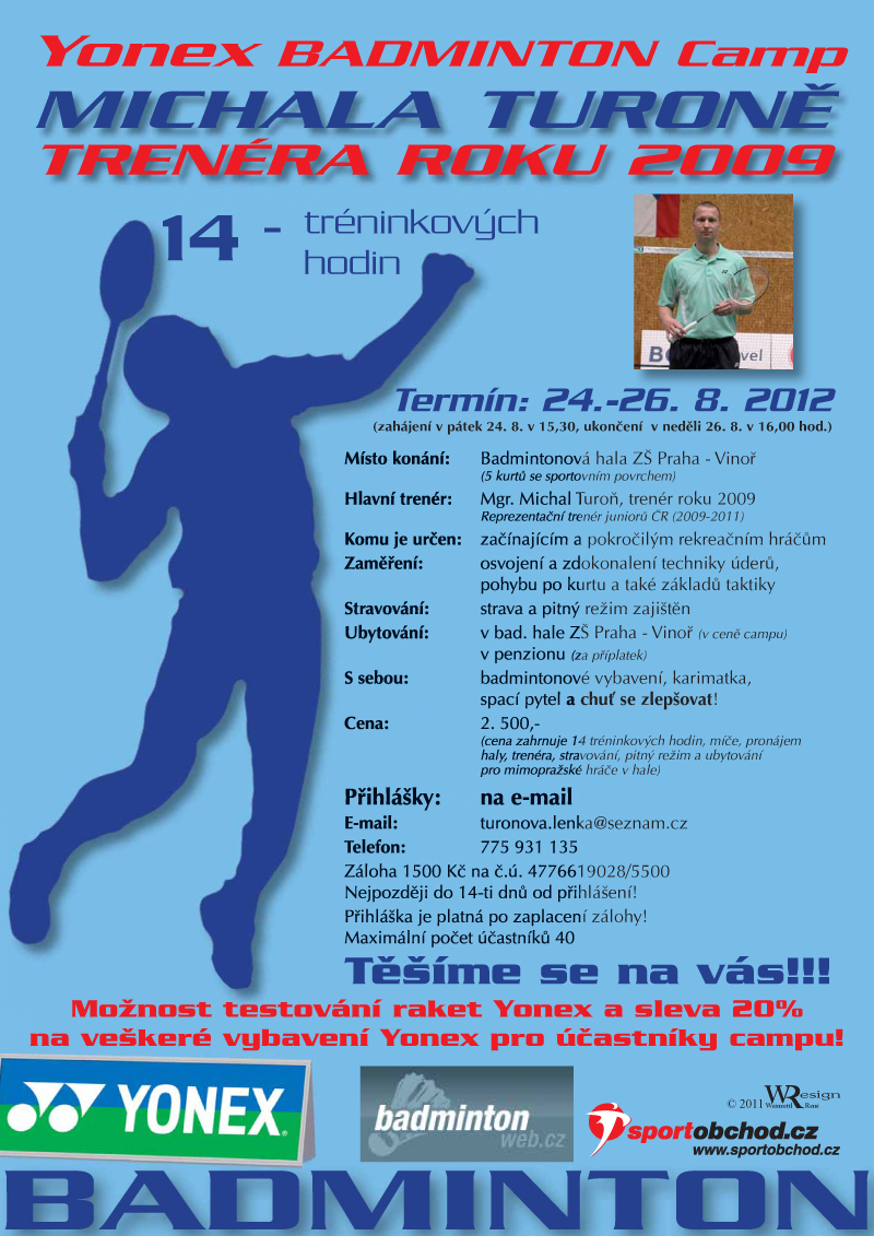 Badminton camp srpen Praha